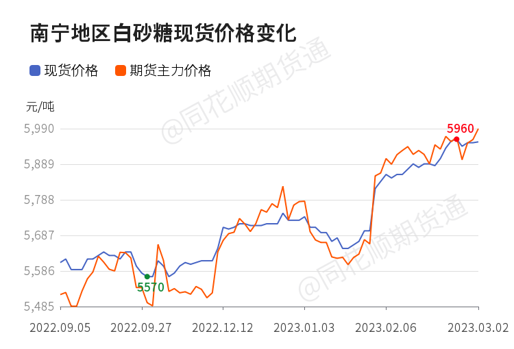 全国白糖现货最新价格走势动态解析